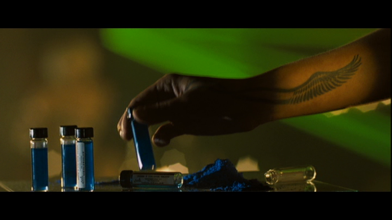 No one uses the powder stuff at all in the film... I can only wonder what happens with it...